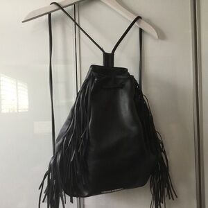 Victoria’s Secret Faux Leather Drawstring Bag